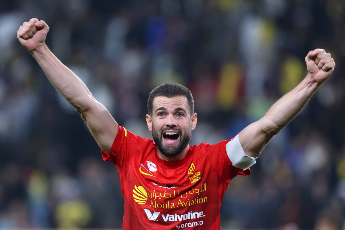 ناتشو مع القادسية السعودي. (أ ف ب)