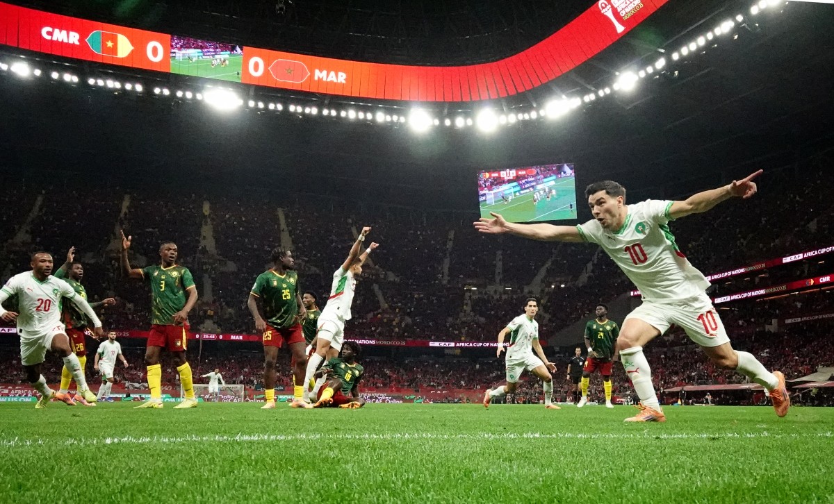 هداف المغرب إبراهيم دياز. (أ ف ب)