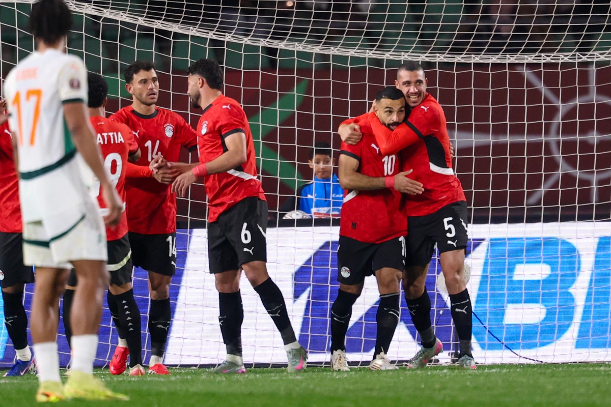 من مباراة مصر وساحل العاج في كأس أمم أفريقيا. (أ ف ب)