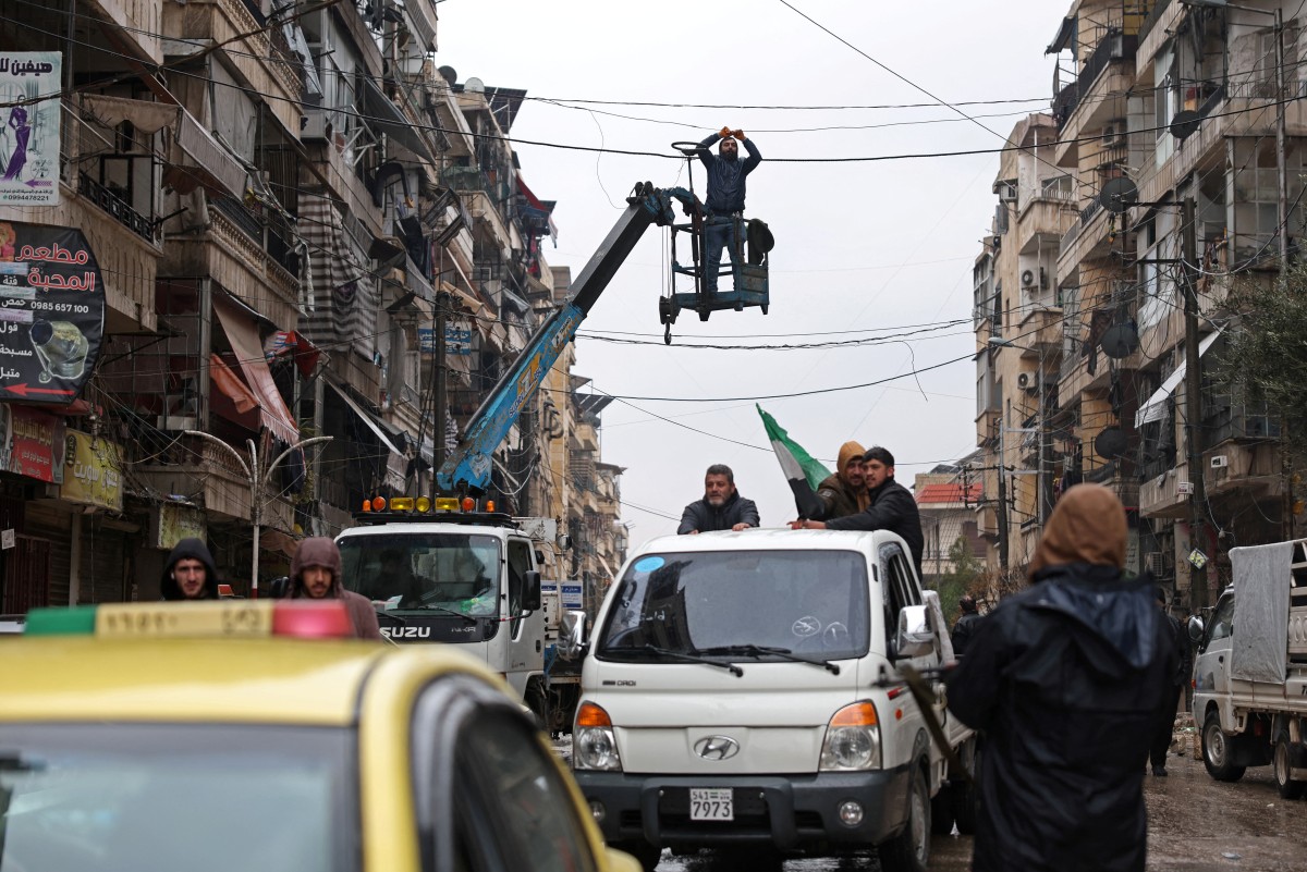 حي الأشرفية في حلب (أ ف ب).