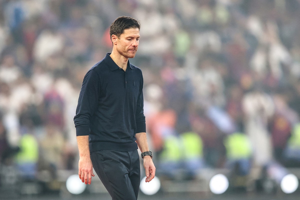 المدرب تشابي ألونسو. (أ ف ب)