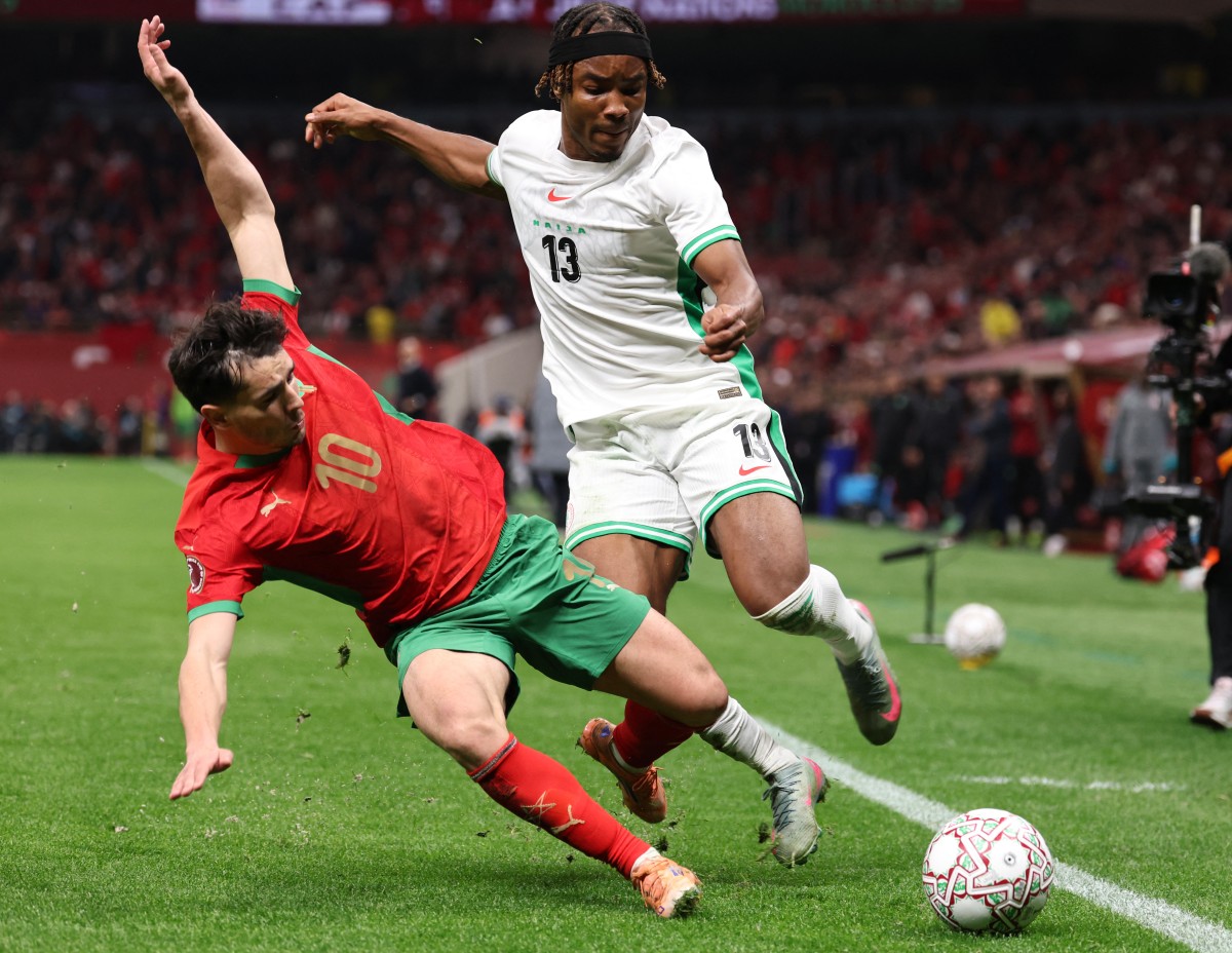 من المباراة. (أ ف ب) 