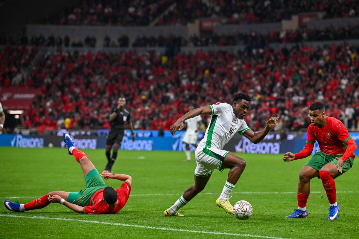 من المباراة. (أ ف ب) 