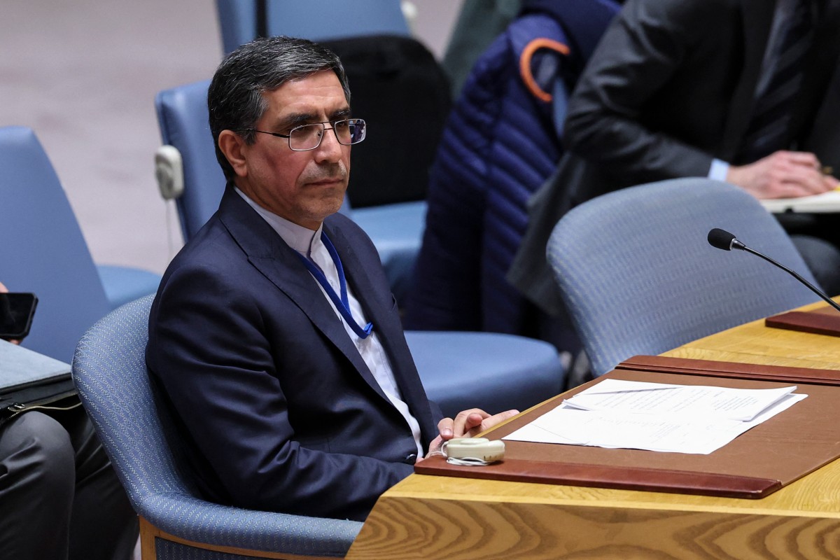 المندوب الإيراني. (أ ف ب)