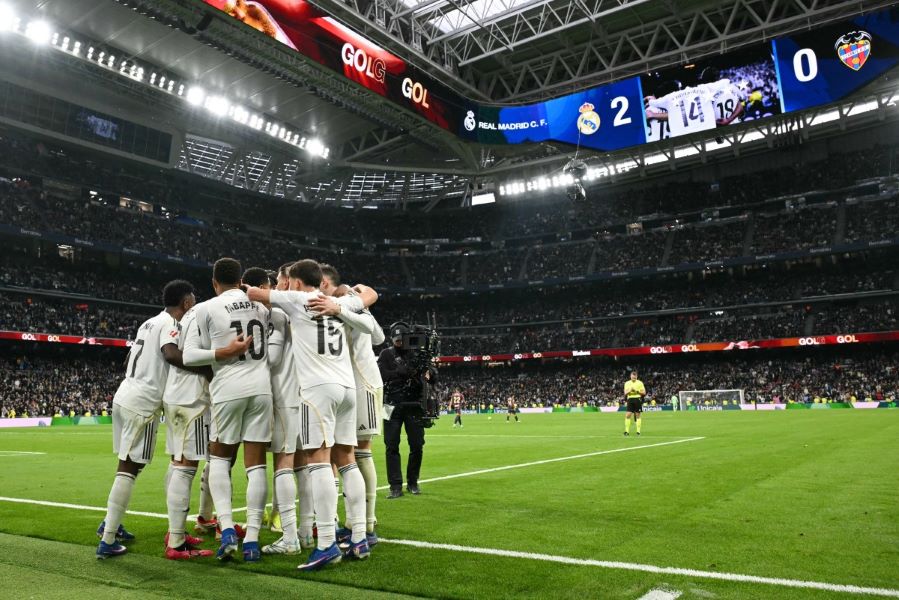 لاعبو ريال مدريد. (أ ف ب)