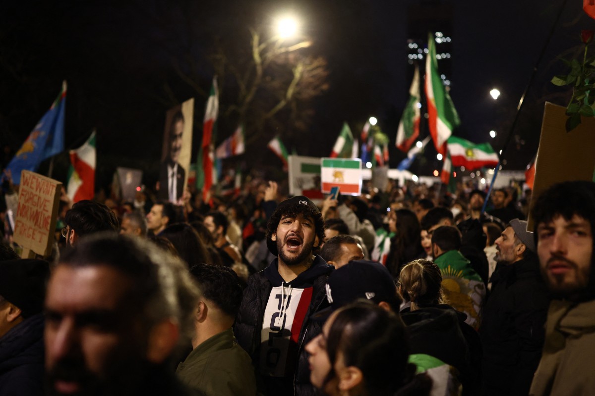 احتجاجات ايران. (أ ف ب)