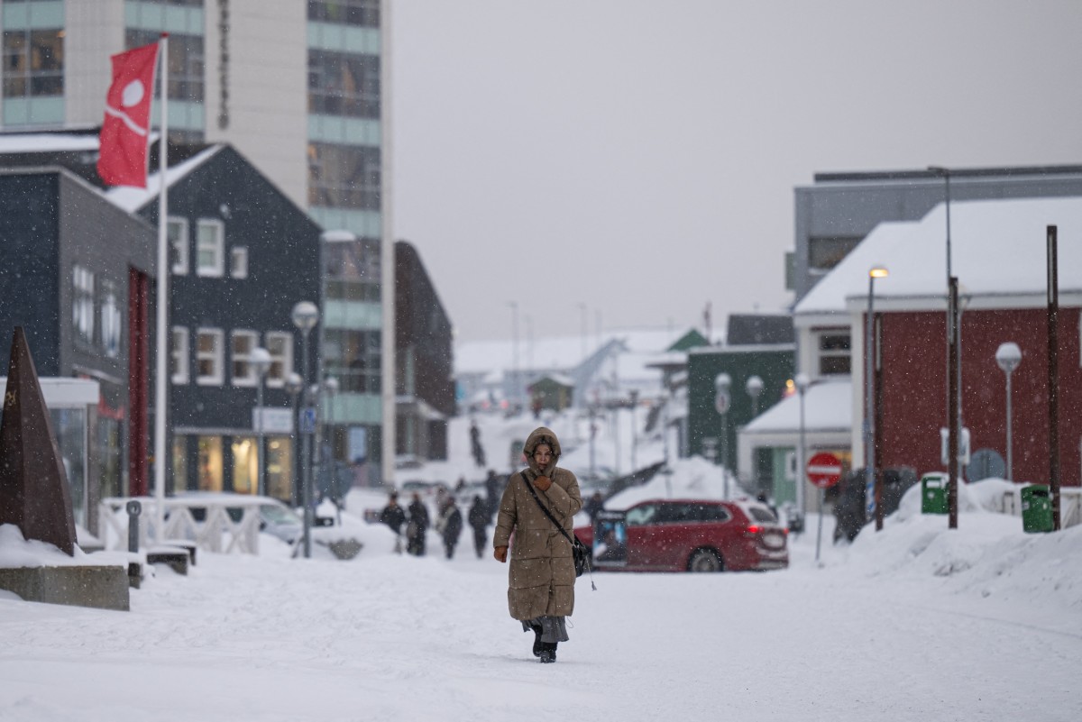 مواطنة في غرينلاند. (أ ف ب)