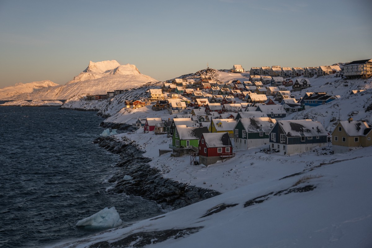 منازل في غرينلاند. (أ ف ب)