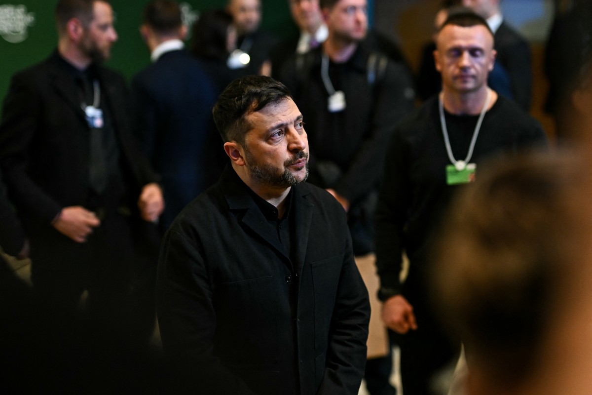 الرئيس الأوكراني فولوديمير زيلينسكي (أ ف ب).