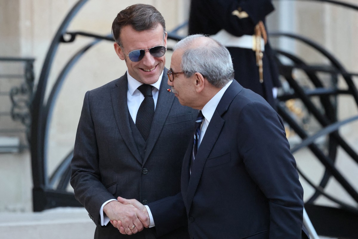 ماكرون وسلام. (أ ف ب)