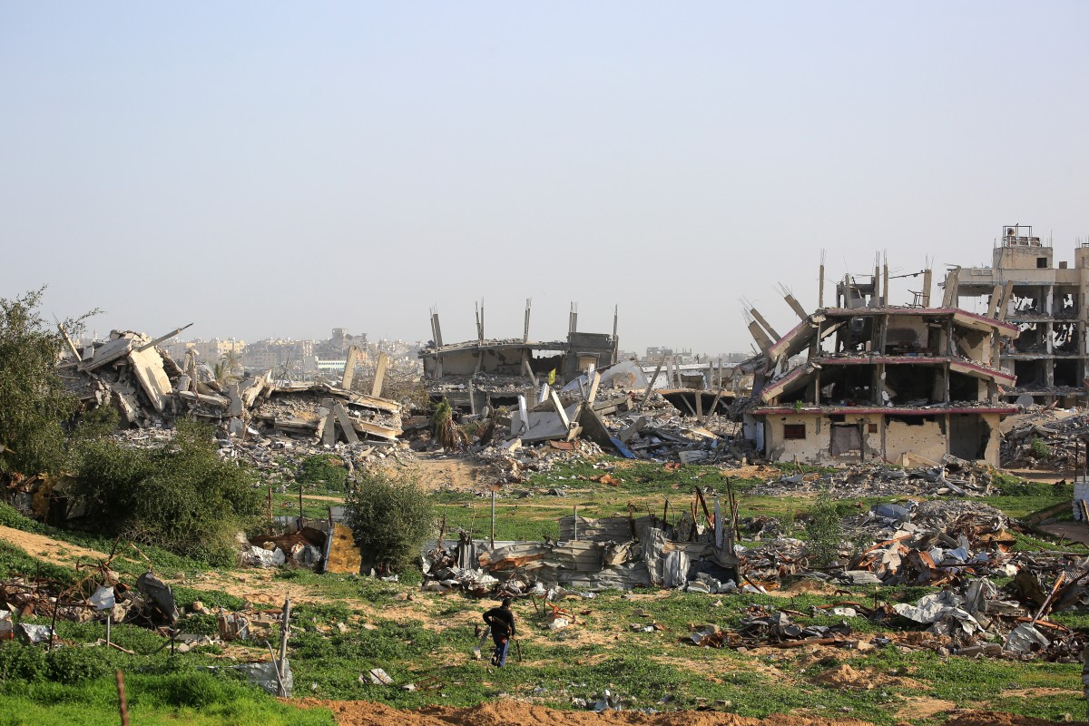 مشهد من قطاع غزة (أ ف ب)