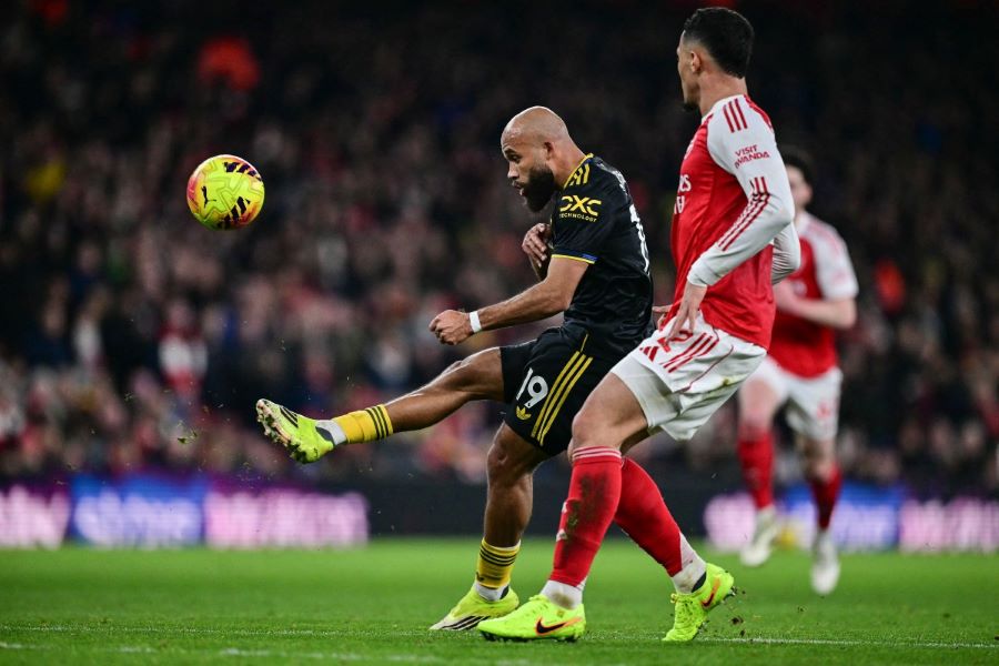 أرسنال ضد مانشستر يونايتد. (أ ف ب)