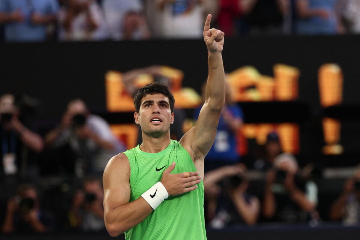 كارلوس ألكاراز. (أ ف ب)