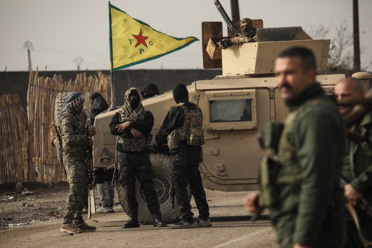 قوات كردية. (أ ف ب)