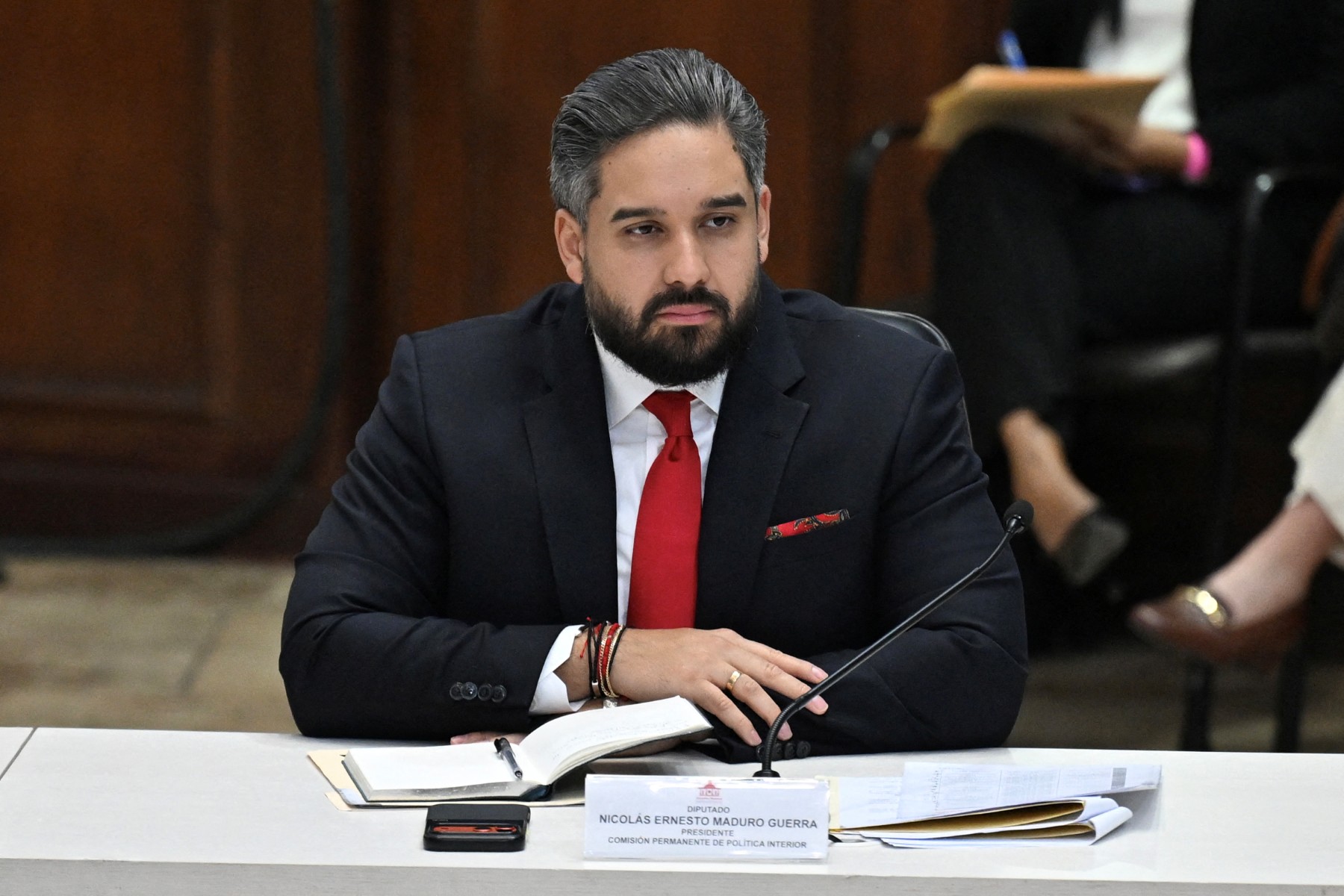 نجل الرئيس الفنزويلي المخلوع نيكولاس مادورو غيرا. (أ ف ب)