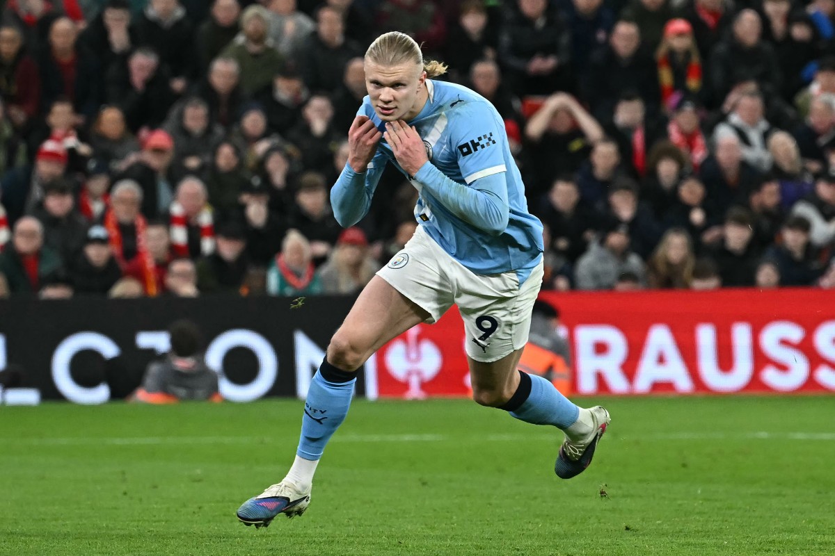 المهاجم إرلينغ هالاند. (أ ف ب)