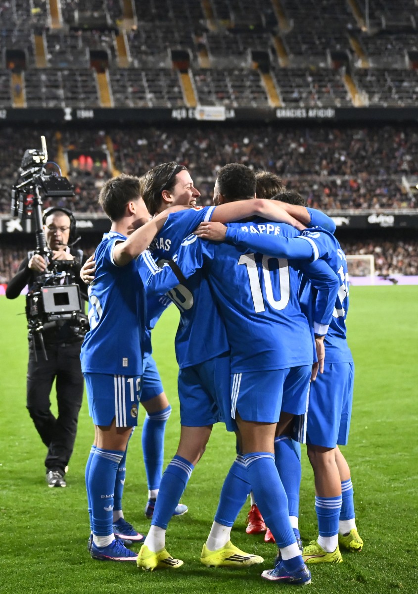 لاعبو ريال مدريد. (أ ف ب)