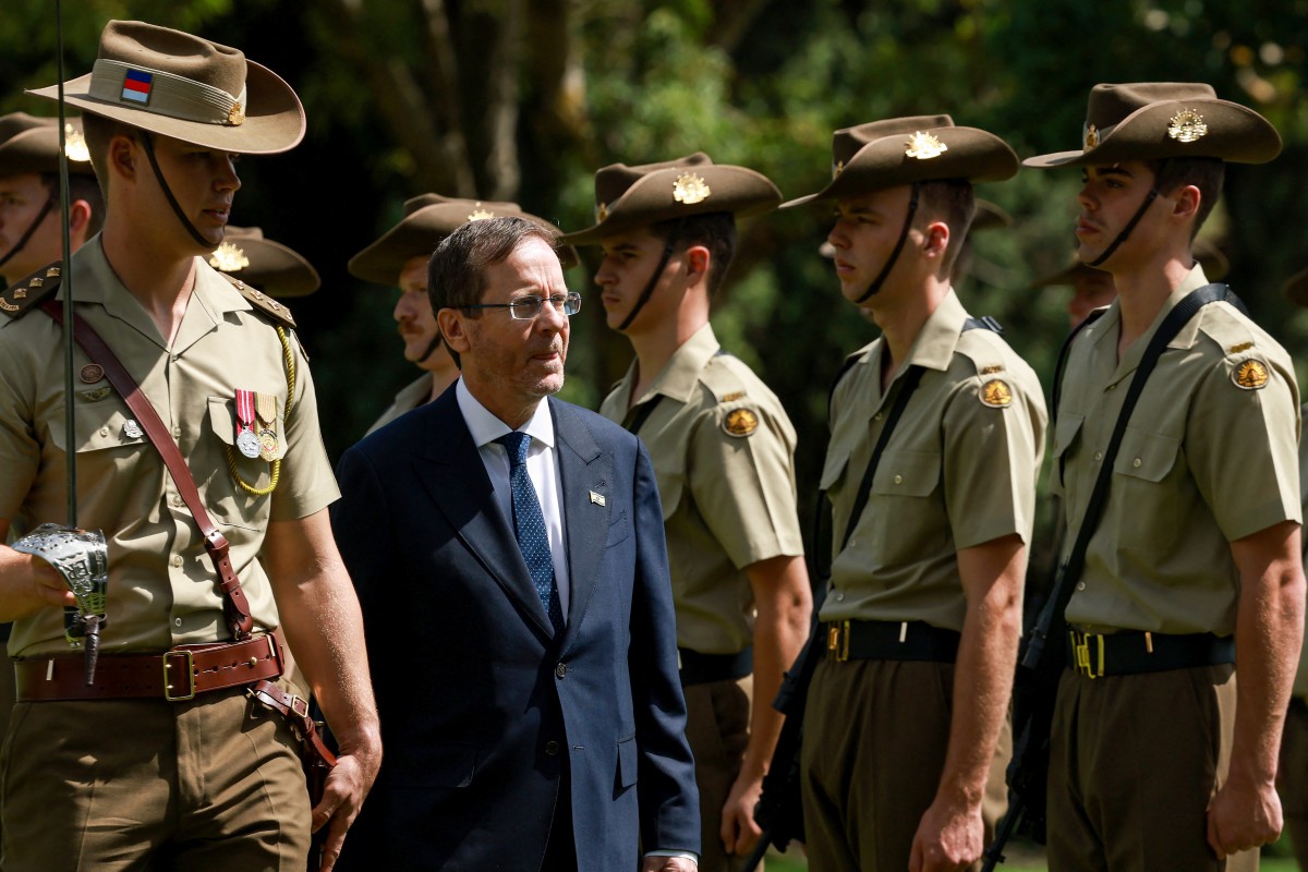 الرئيس الإسرائيلي إسحاق هرتسوغ. (أ ف ب)