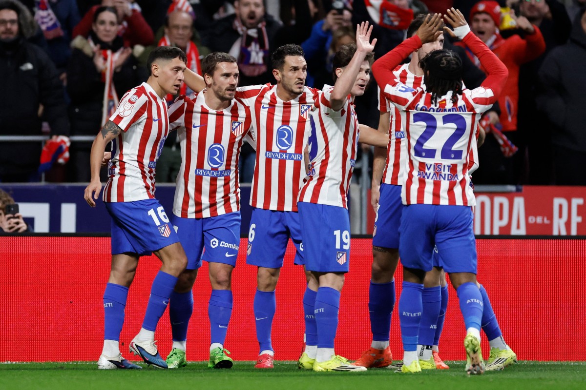 أتلتيكو مدريد يُفاجئ برشلونة في مدريد. (أ ف ب)