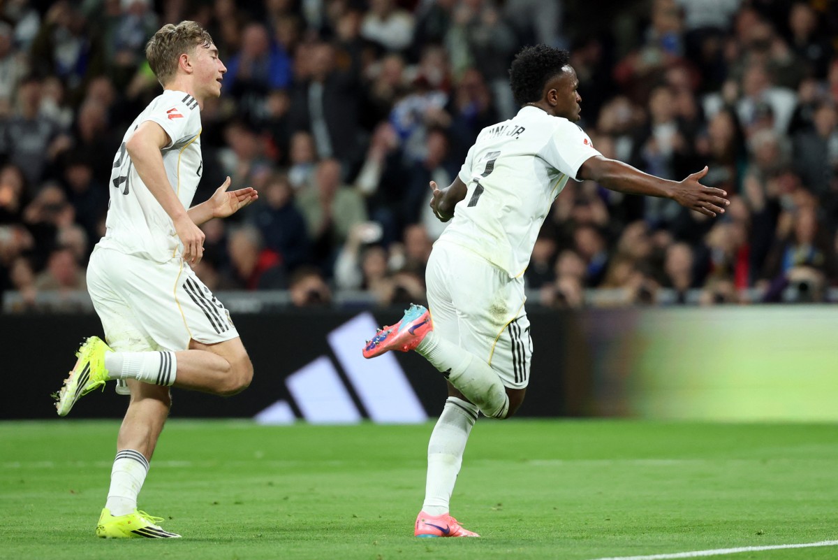 لاعب ريال مدريد فينيسيوس. (أ ف ب)