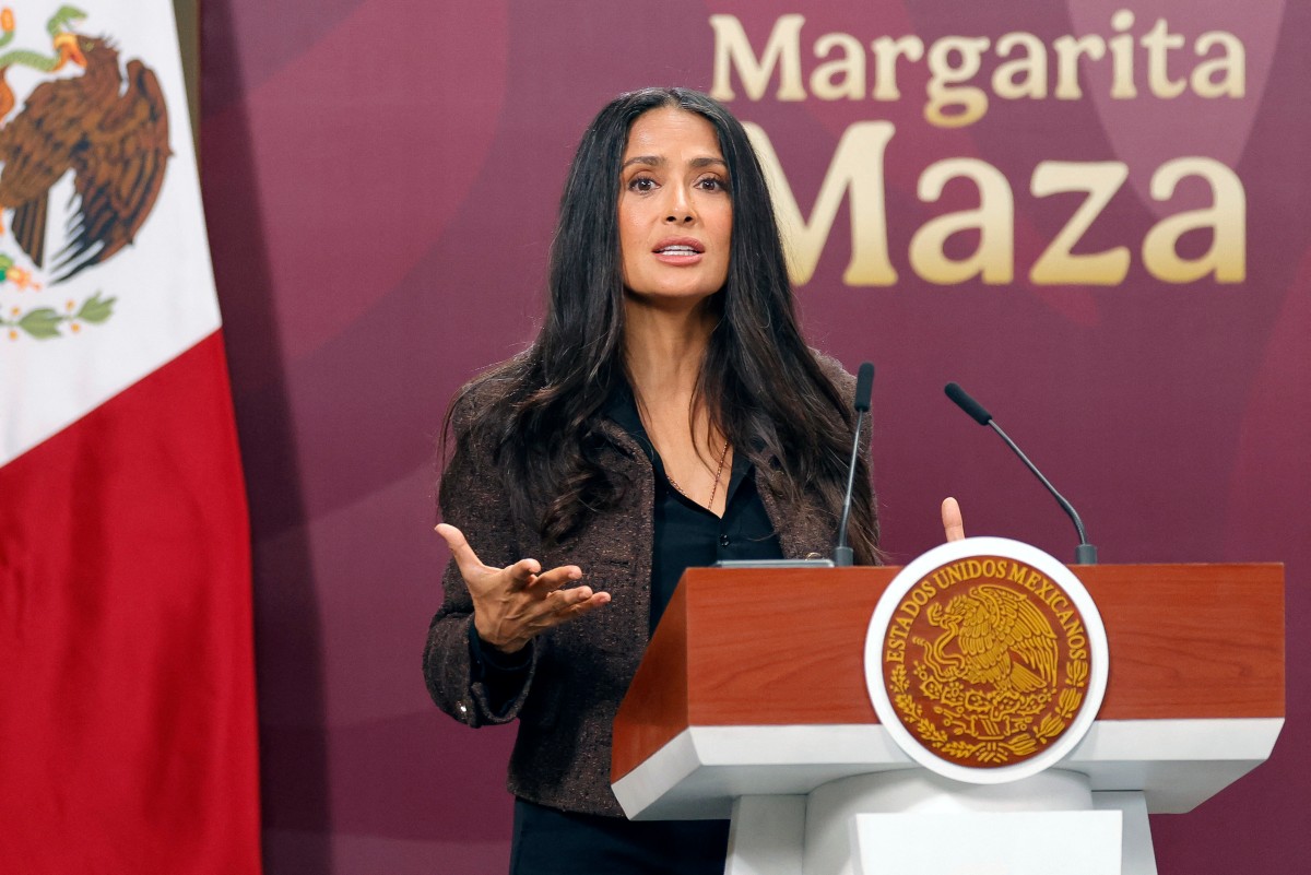 سلمى حايك. (أ ف ب)