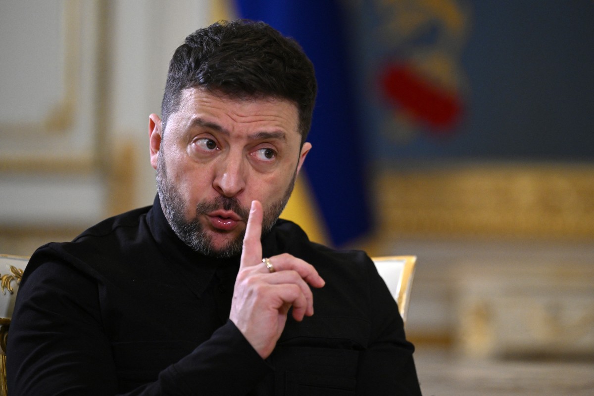 الرئيس الأوكراني فولوديمير زيلينسكي (أ ف ب)
