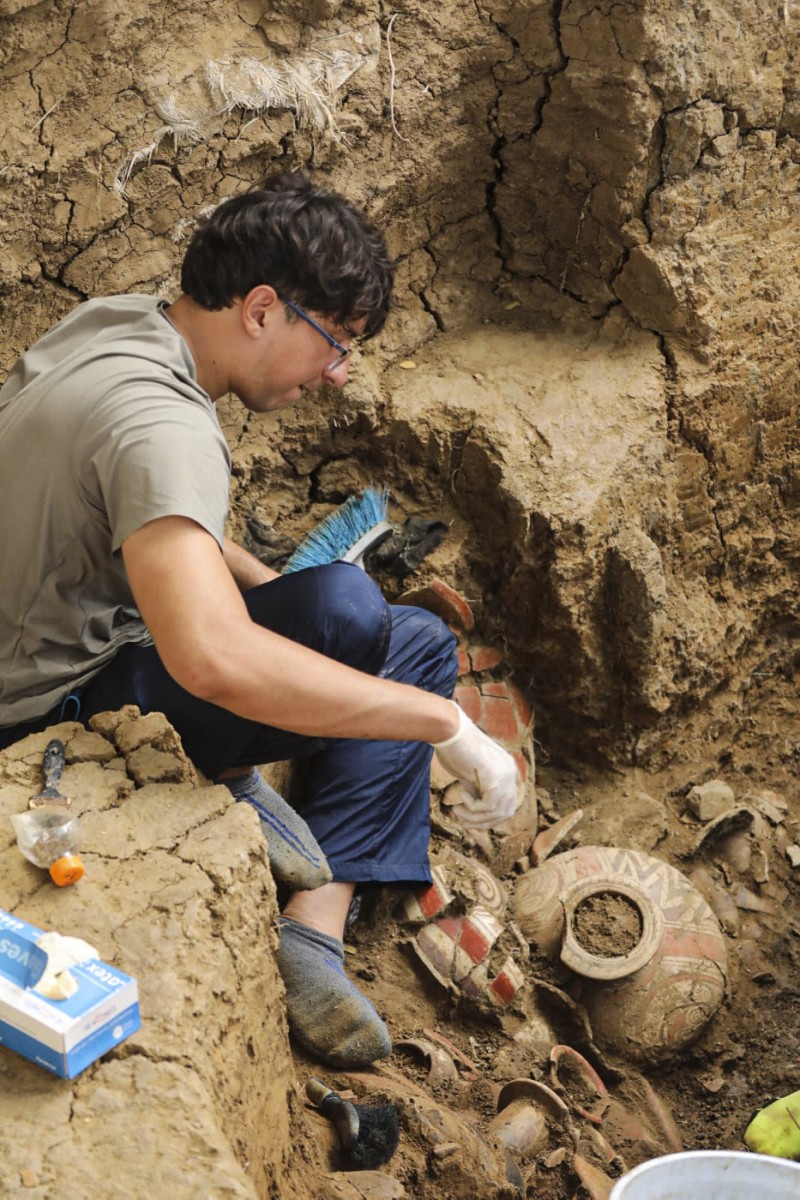 قبر عمره ألف عام في بنما. (أ ف ب)