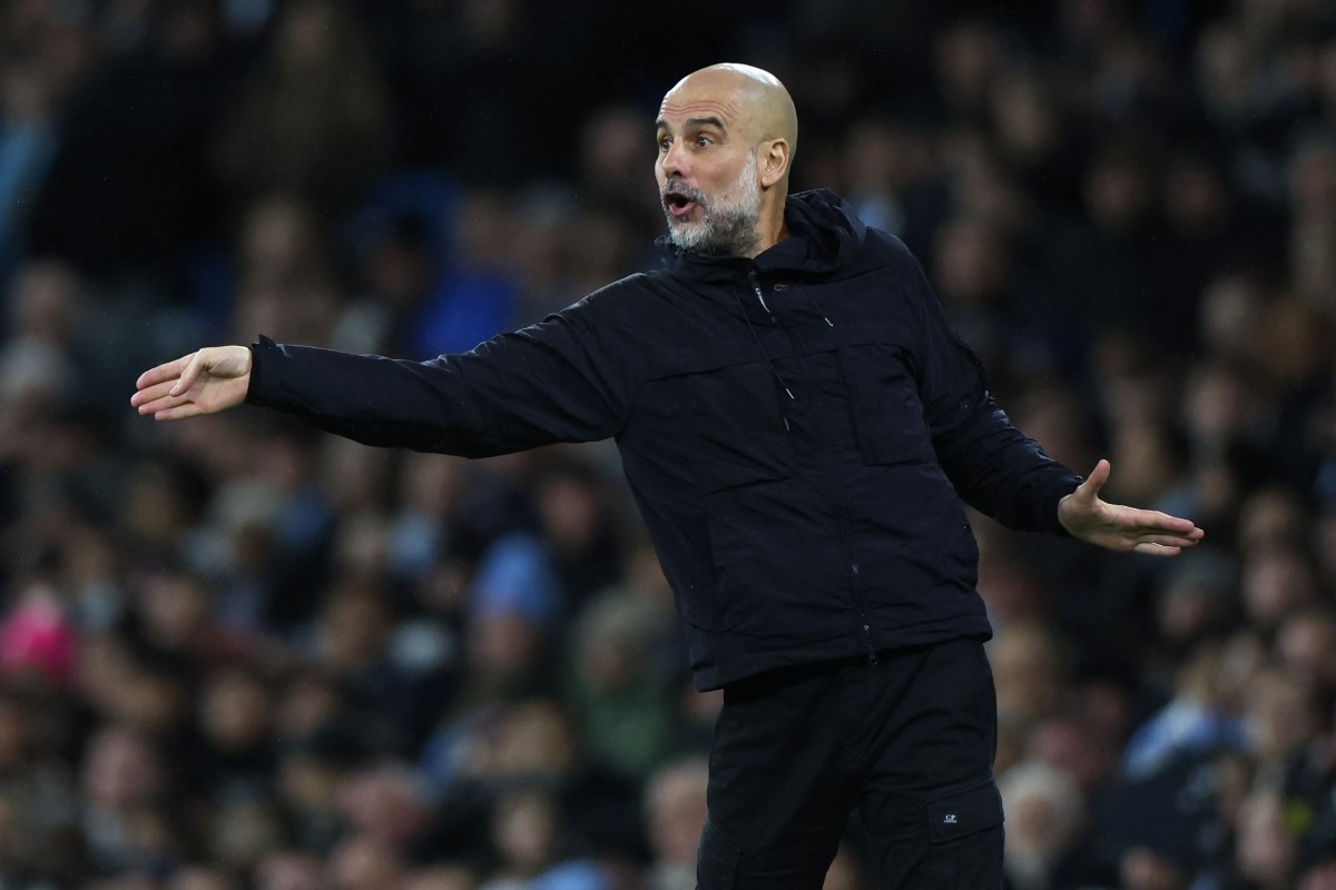 المدرب بيب غوارديولا. (أ ف ب)