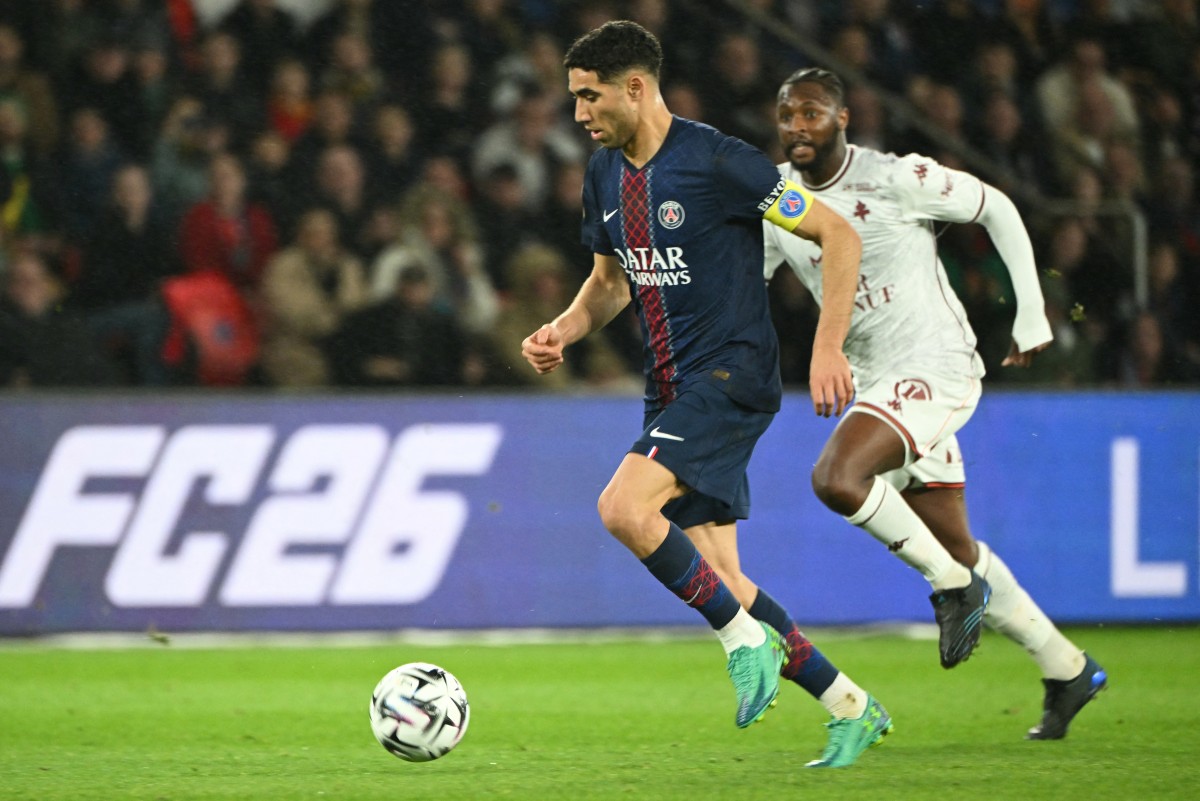 أشرف حكيمي. (أ ف ب)