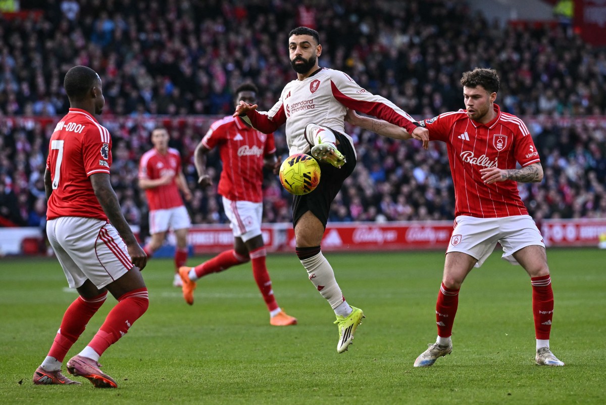 محمد صلاح مع ليفربول في الدوري الإنكليزي. (أ ف ب)
