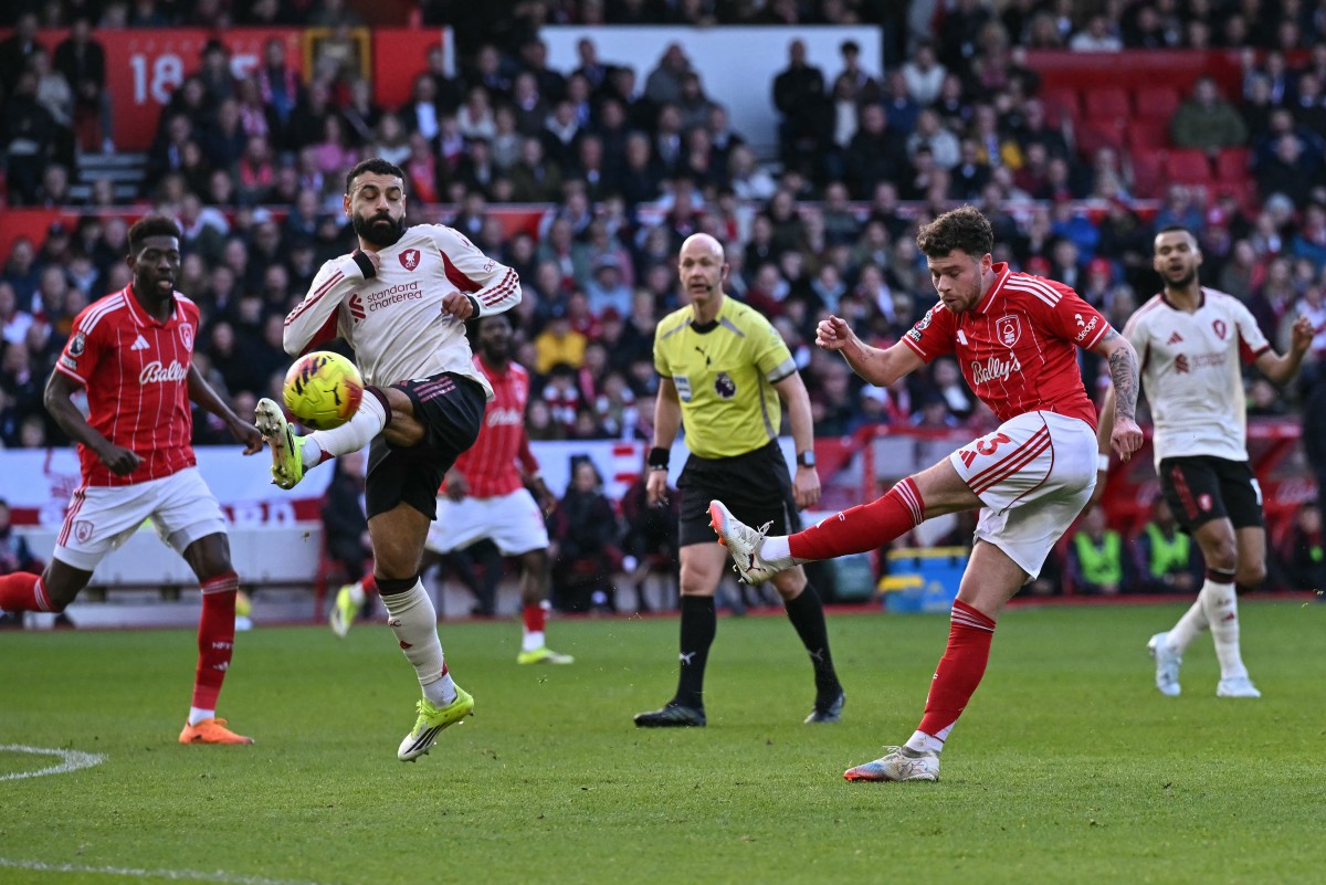 محمد صلاح مع ليفربول. (أ ف ب)