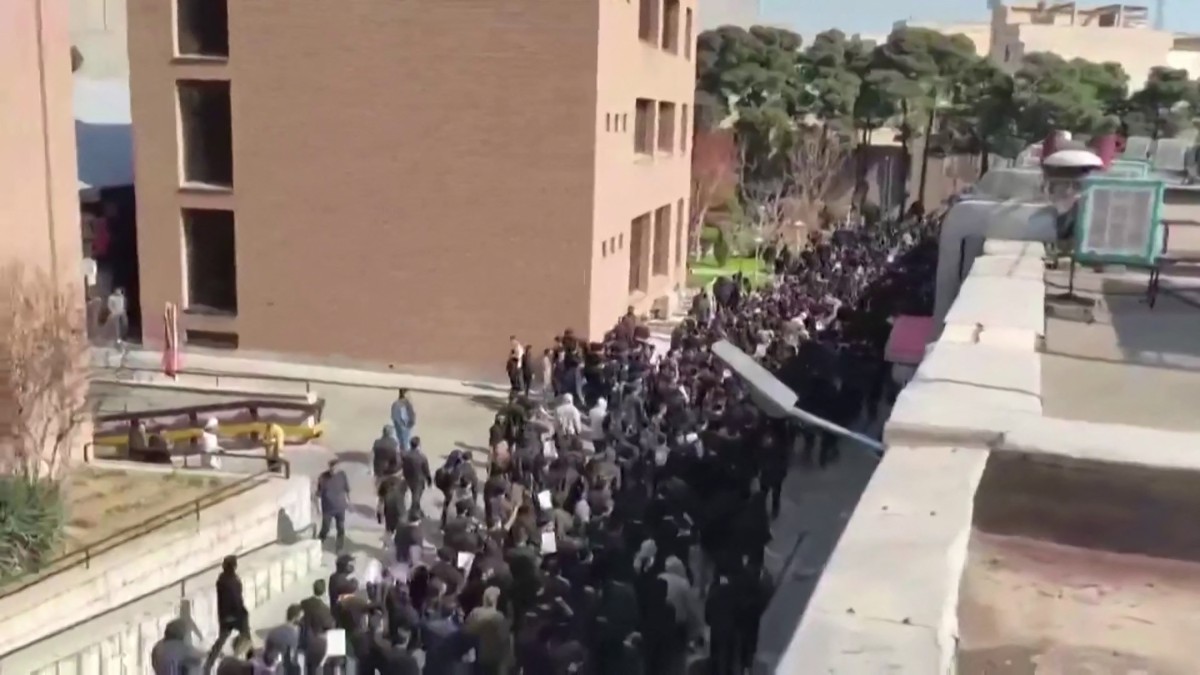 تظاهرات جديدة في الجامعات الإيرانية (أ ف ب).