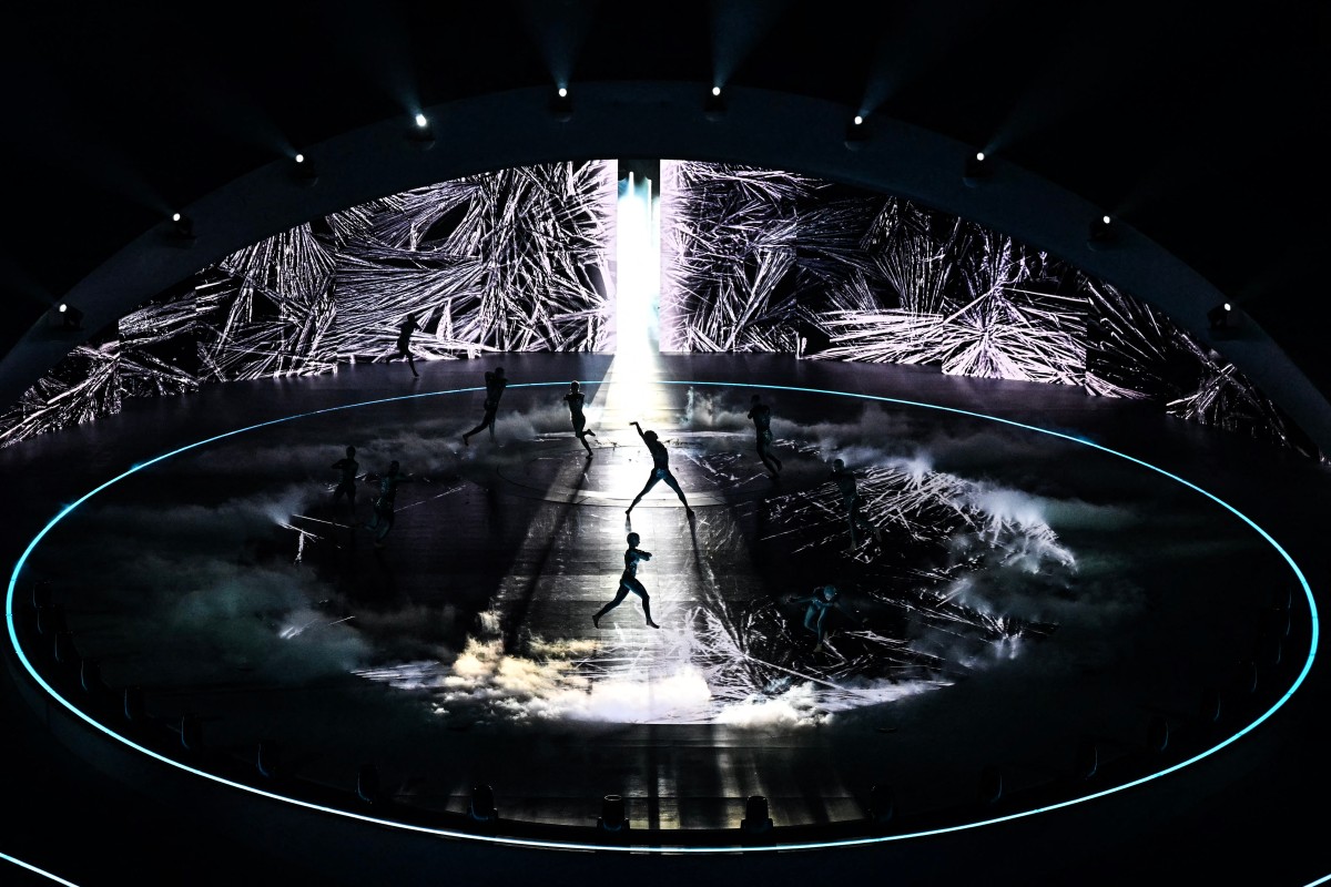 من الحفل الختامي. (أ ف ب)