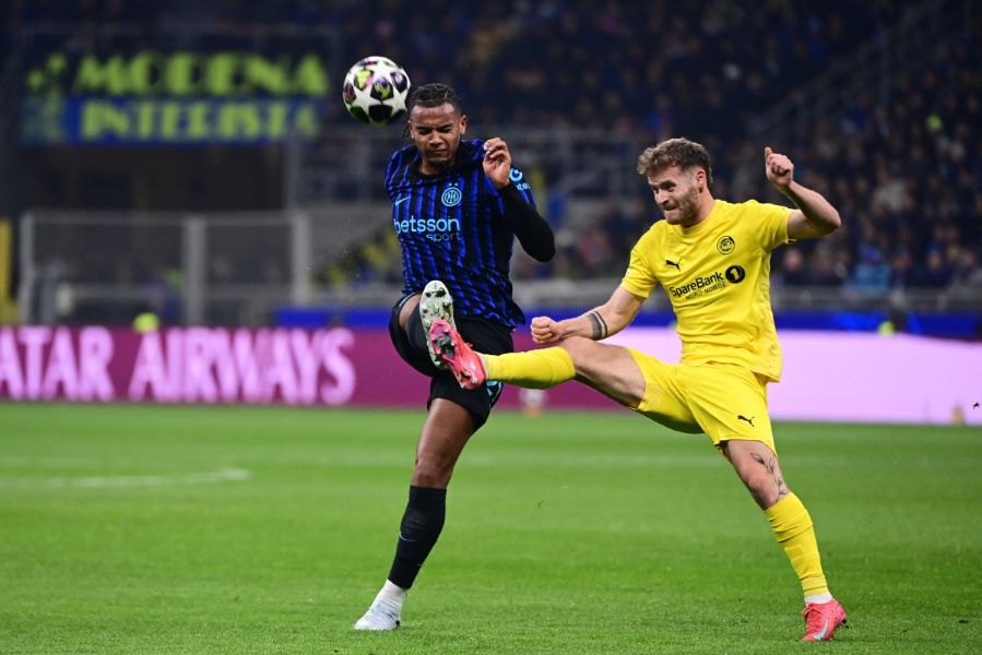 إنتر ضد بودو غليمت. (أ ف ب)