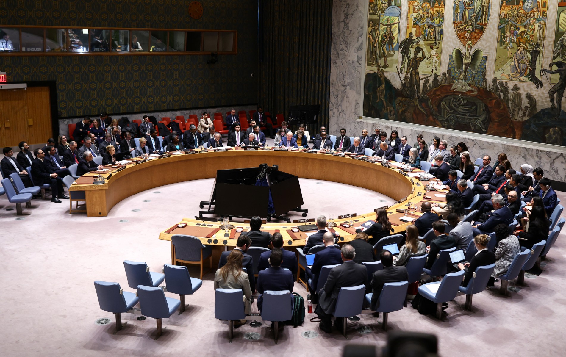 جلسة للأمم المتحدة. (أ ف ب)