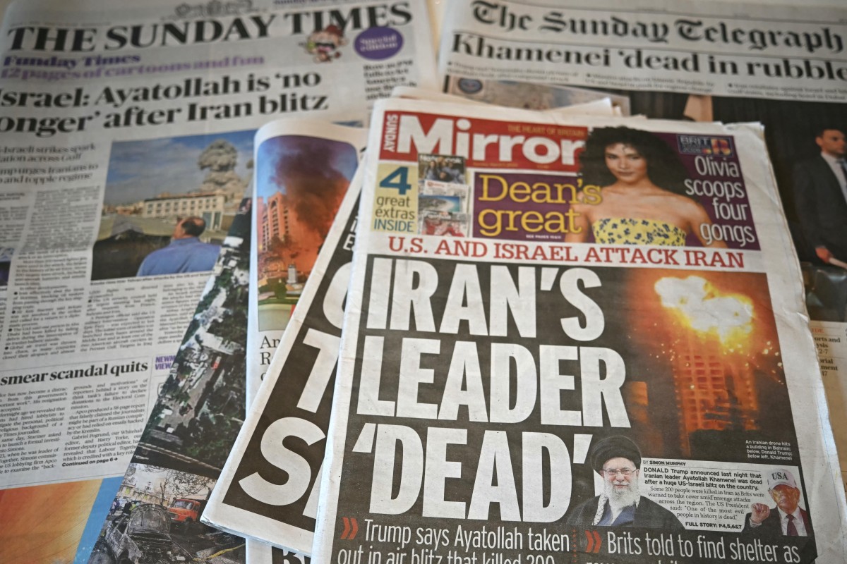 الصفحات الأولى لبعض الصحف البريطانية (أ ف ب). 