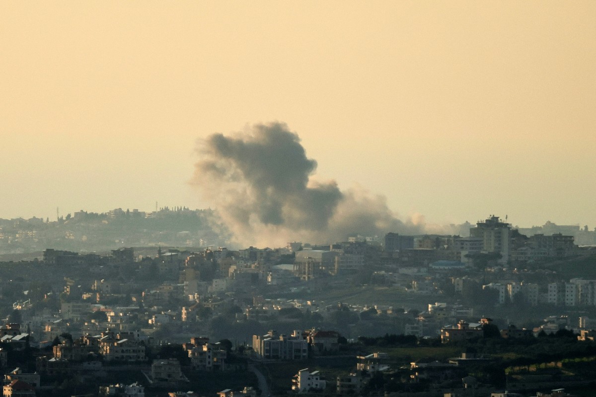 غارة إسرائيلية على الضاحية الجنوبية. (أ ف ب)