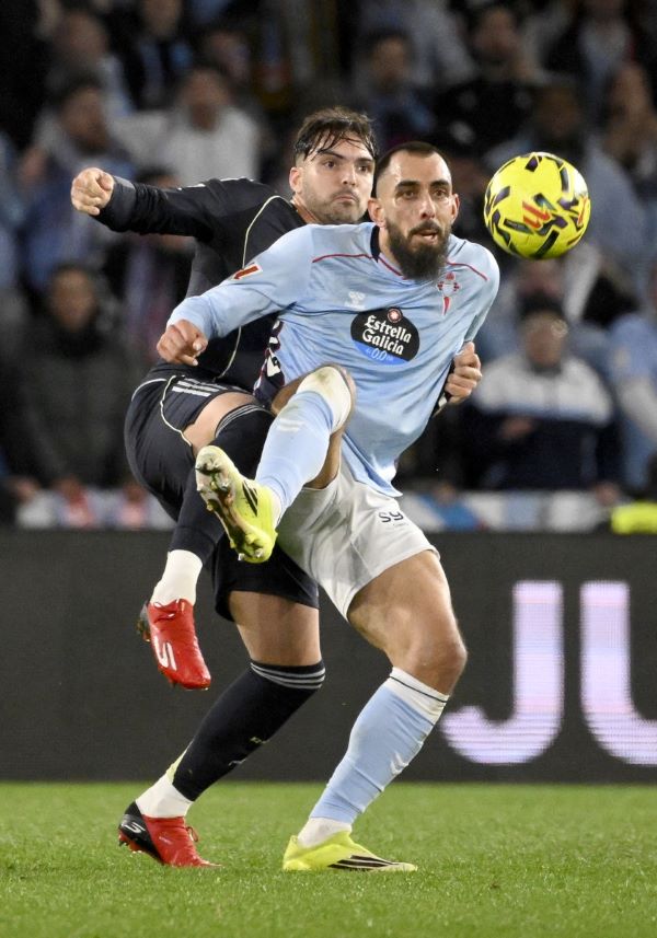 من مباراة ريال مدريد ضد سلتا فيغو. (أ ف ب)