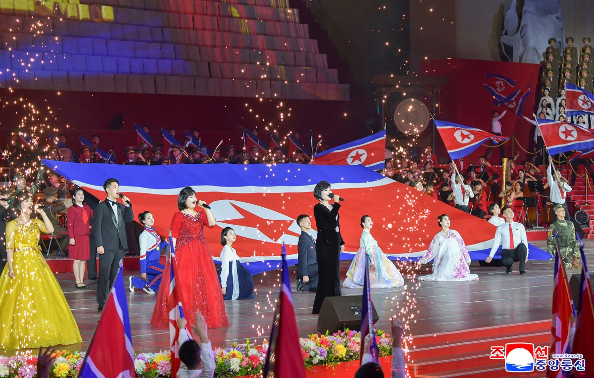 فعالية في كوريا الشمالية لمناسبة اليوم العالمي للمرأة (أ ف ب).