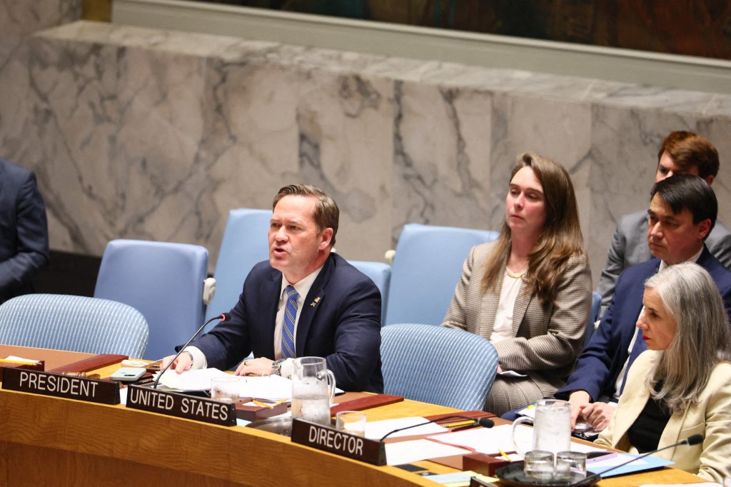 جلسة مجلس الأمن (أ ف ب).