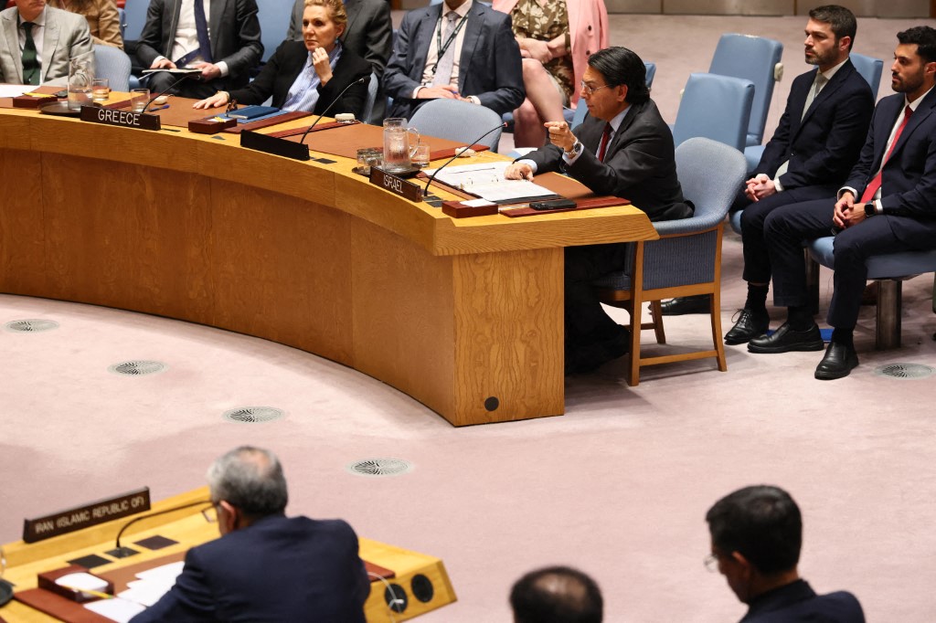 جلسة مجلس الأمن (أ ف ب).