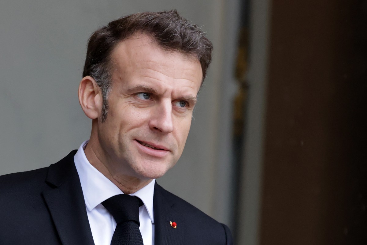 الرئيس الفرنسي إيمانويل ماكرون. (أ ف ب)