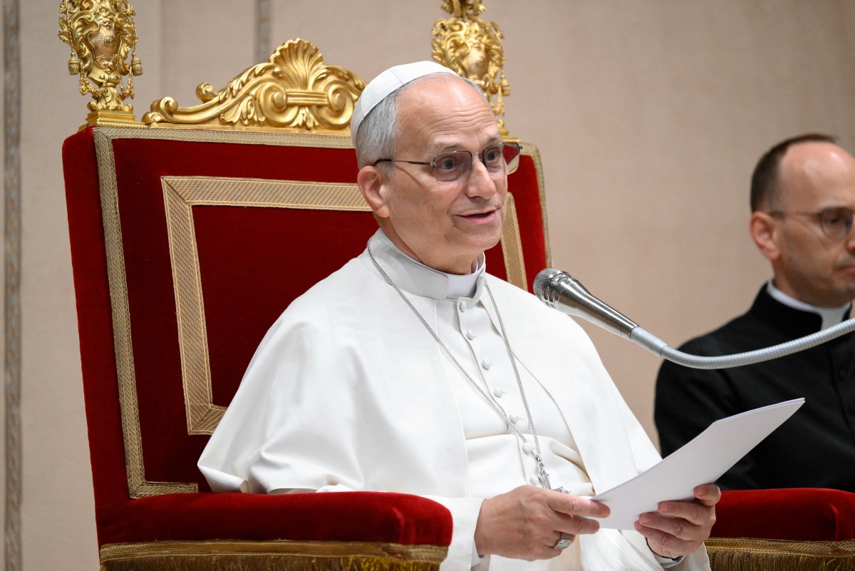 البابا لاوون الرابع عشر (أ ف ب).