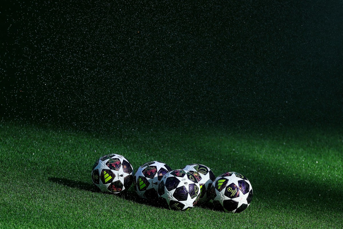 كرات دوري أبطال أوروبا. (أ ف ب)