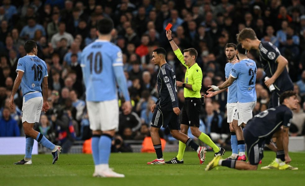 مانشستر سيتي ضد ريال مدريد. (أ ف ب)