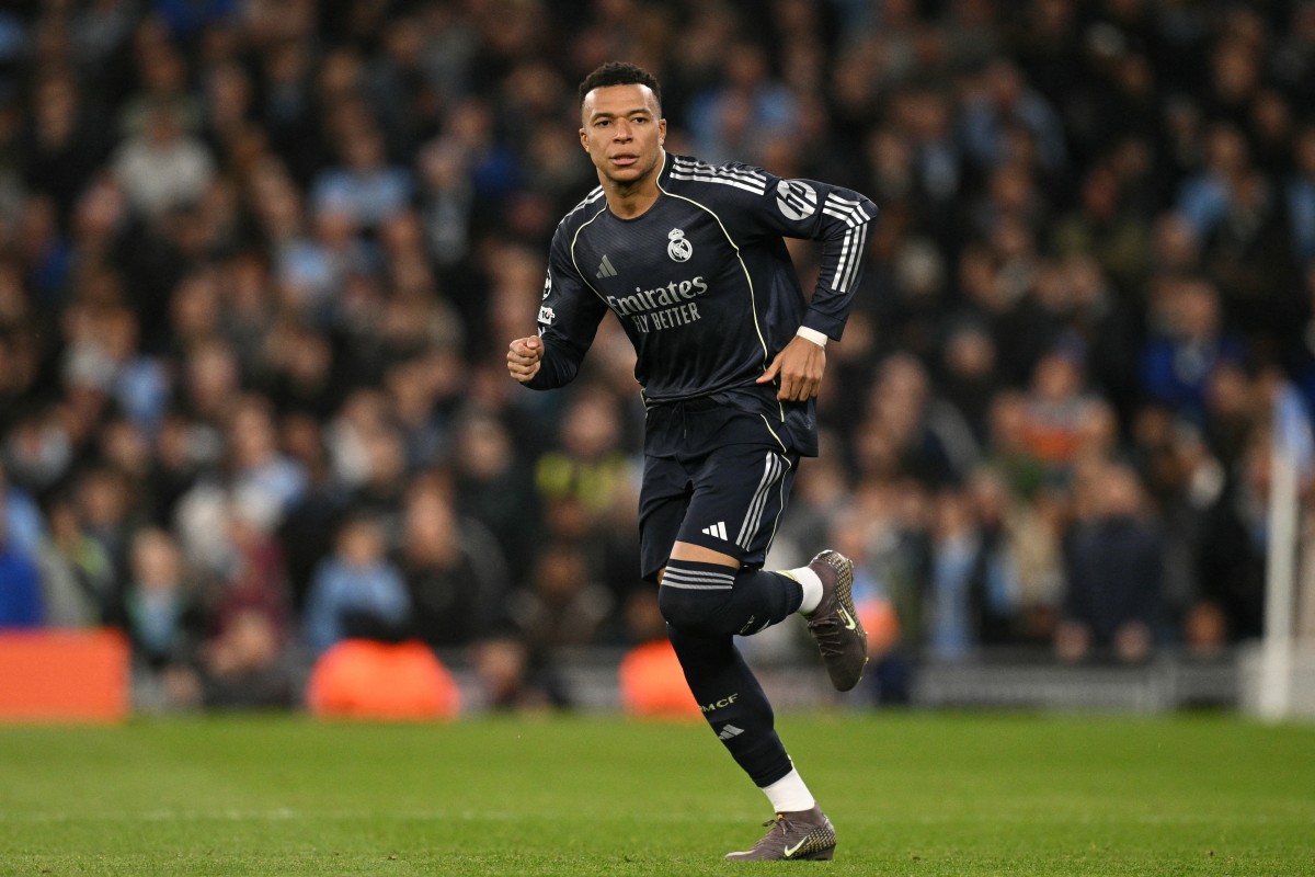 كيليان مبابي نجم ريال مدريد. (أ ف ب)