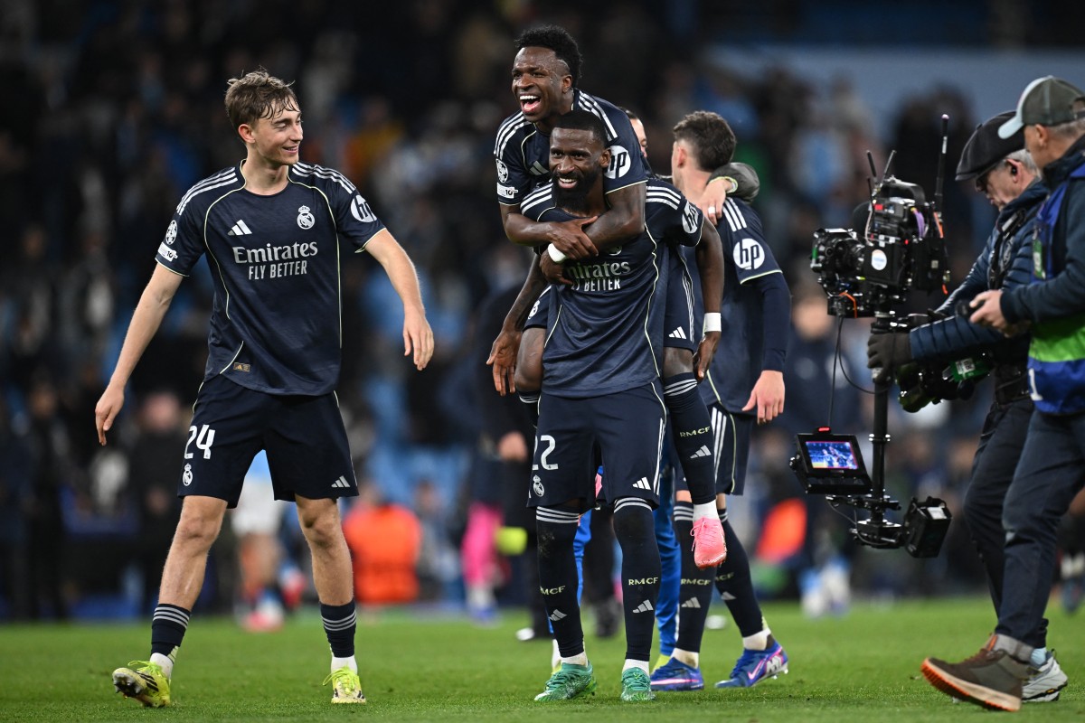 من مباراة ريال مدريد ومانشستر سيتي في دوري أبطال أوروبا. (أ ف ب)