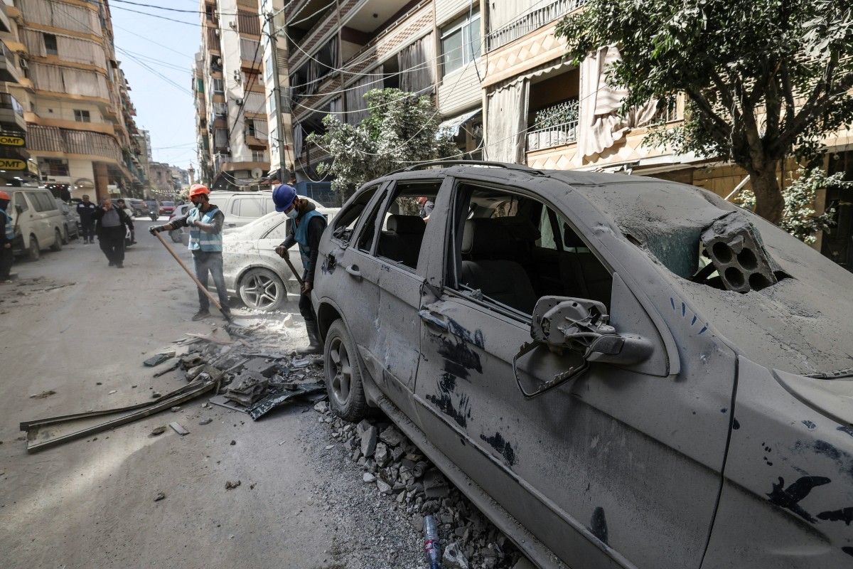 استهداف إسرائيلي في لبنان. (أ ف ب)