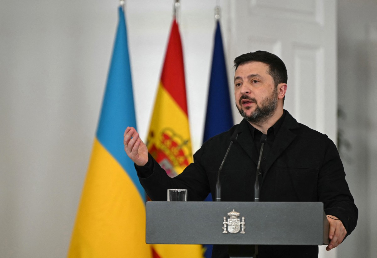 الرئيس الأوكراني فولوديمير زيلينسكي. (أ ف ب)