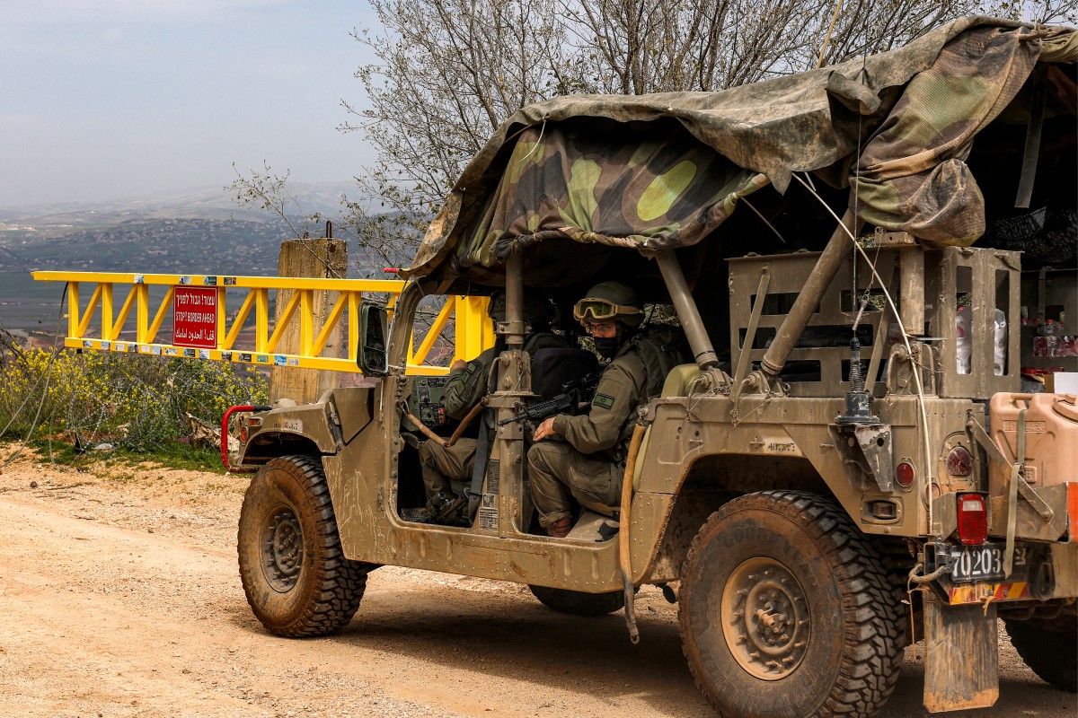 الجيش الاسرائيلي جنوبي لبنان (أ ف ب)